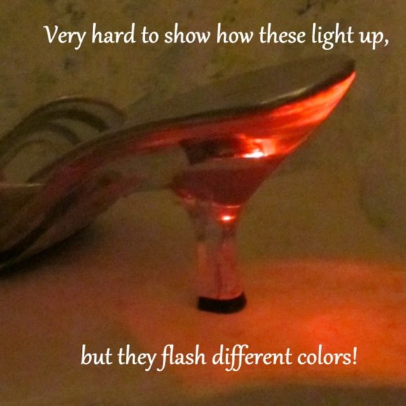 LIGHT-UP SHOES! FLASHING COLORED LIGHTS Size 9.5, SPECTACULAR at NIGHT! - Picture 7 of 10